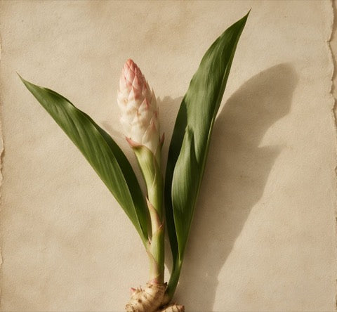 Fresh ginger plant